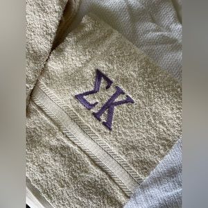 Sigma Kappa Embroidered towels